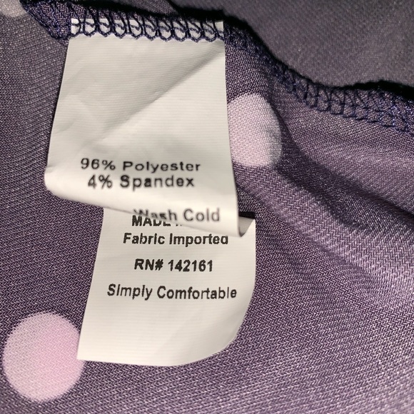 COPY - Girls Lularoe Azure Skirt 12 Polka Dots - Picture 4 of 4